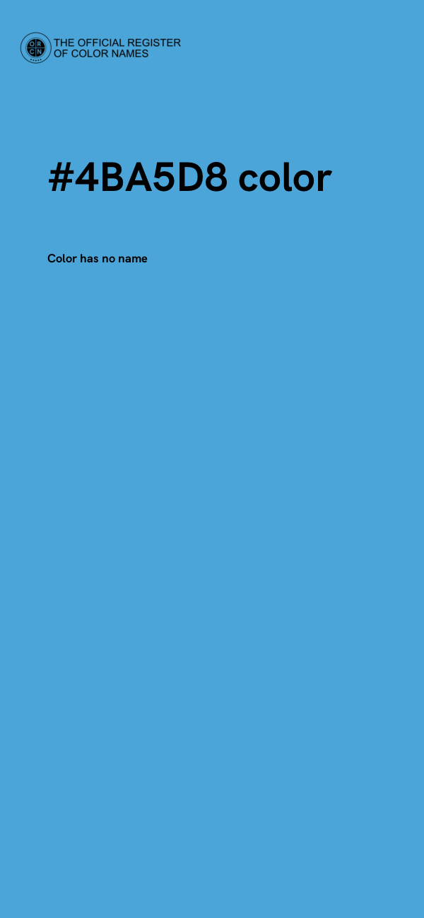 #4BA5D8 color image