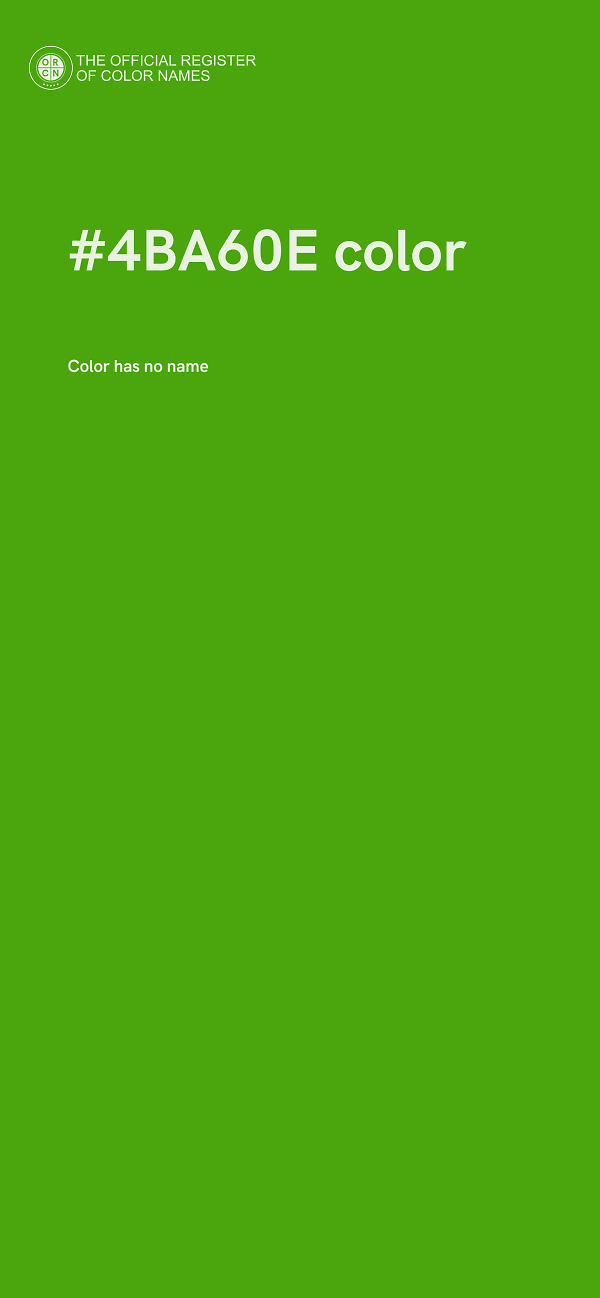 #4BA60E color image