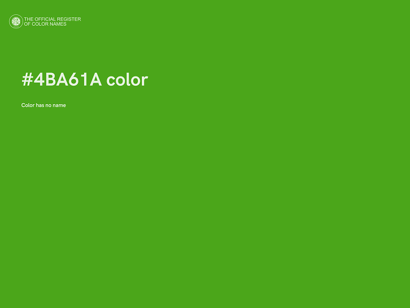 #4BA61A color image