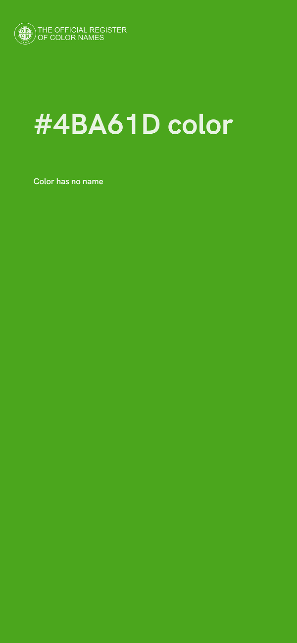 #4BA61D color image