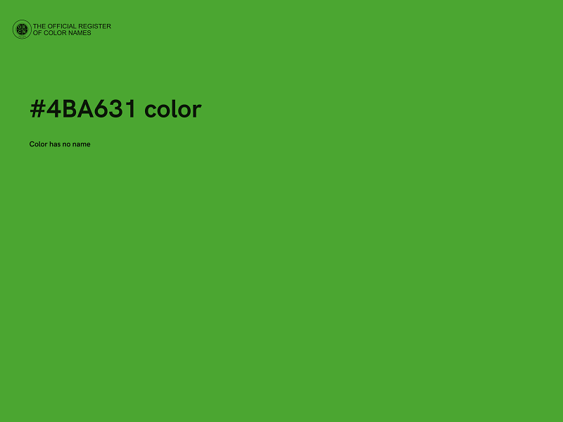 #4BA631 color image