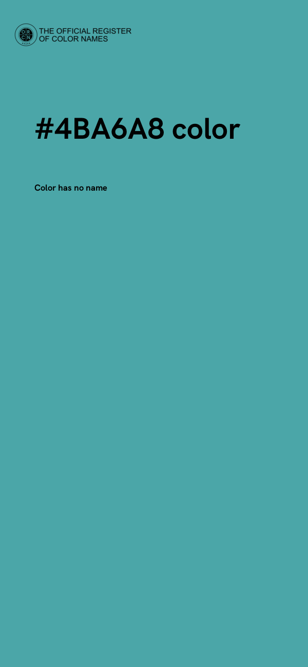#4BA6A8 color image