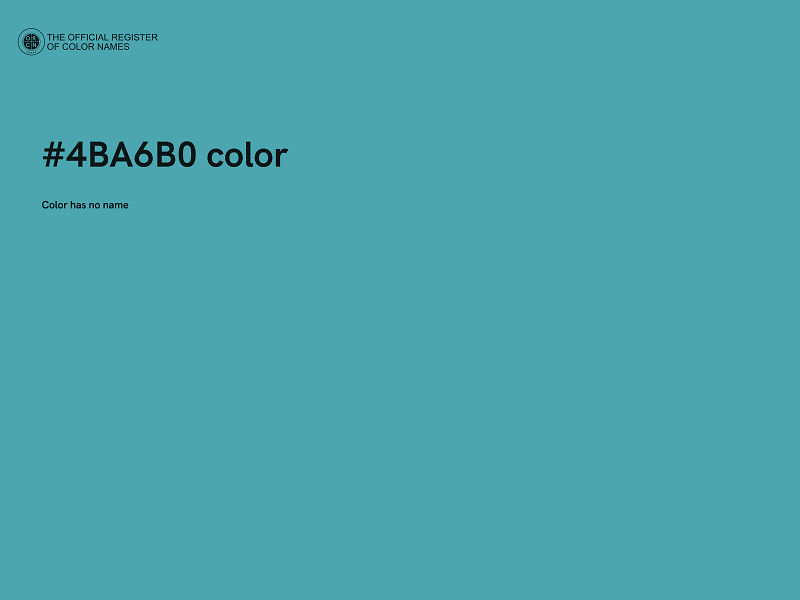 #4BA6B0 color image