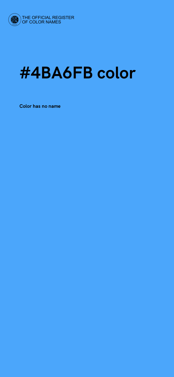 #4BA6FB color image
