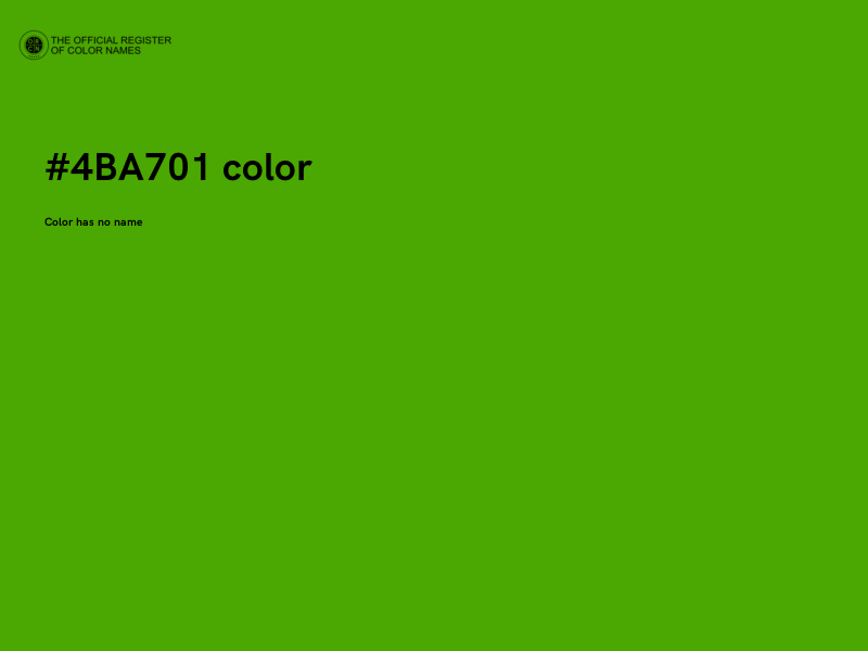 #4BA701 color image