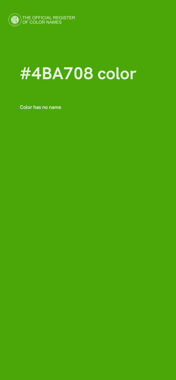 #4BA708 color image