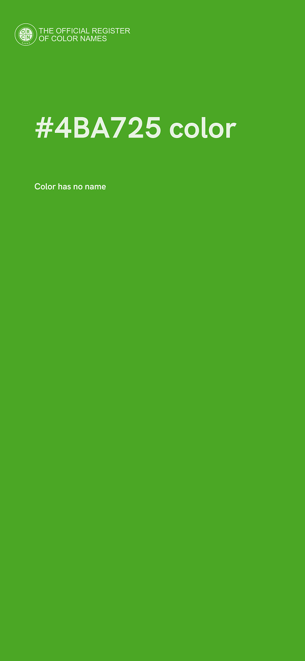 #4BA725 color image