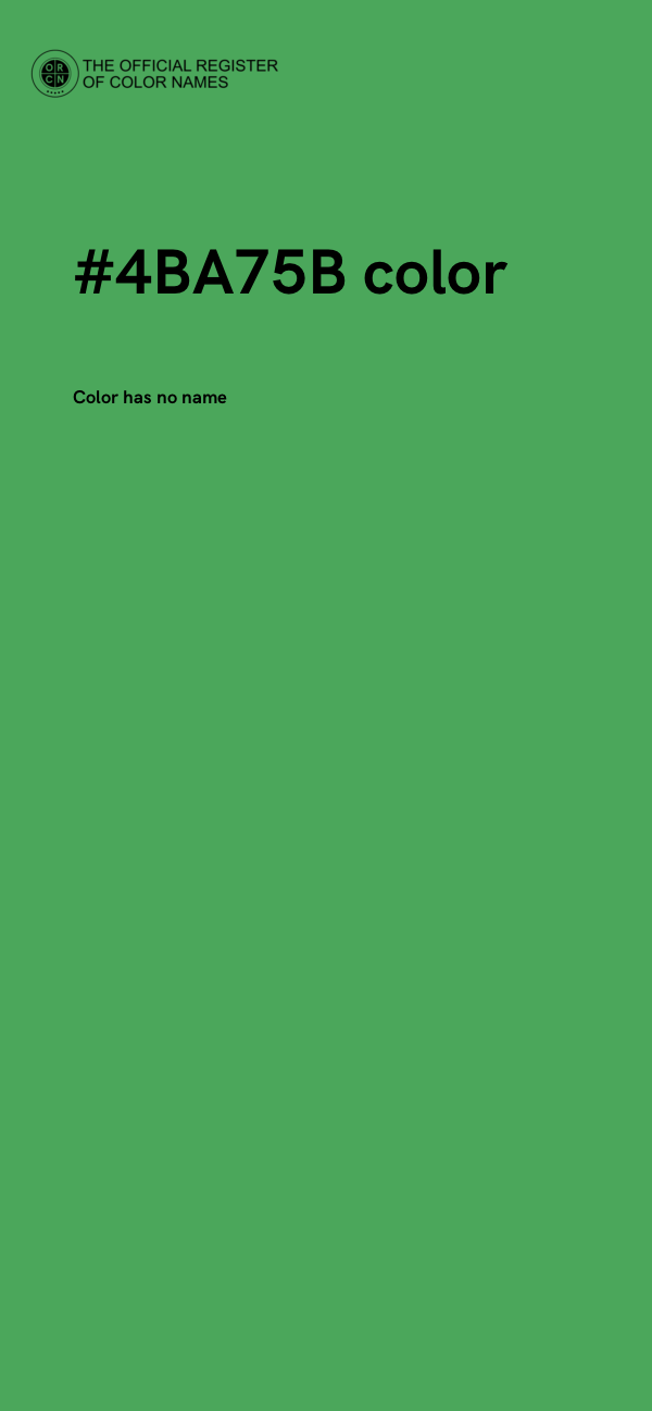 #4BA75B color image