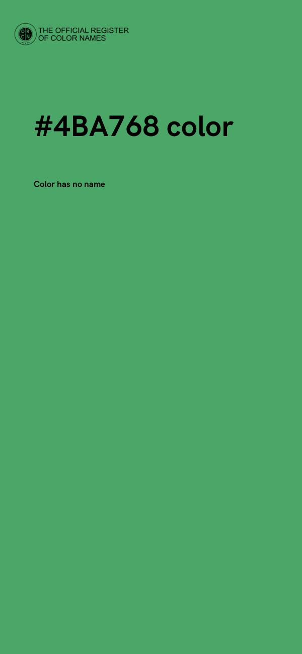 #4BA768 color image