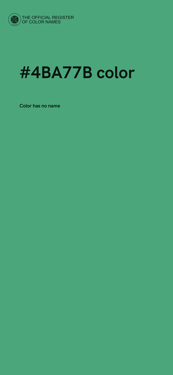 #4BA77B color image