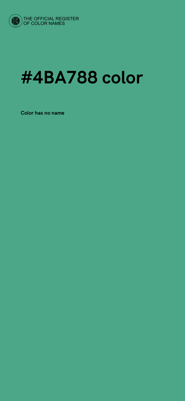 #4BA788 color image