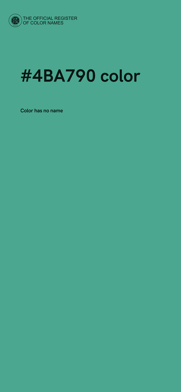 #4BA790 color image