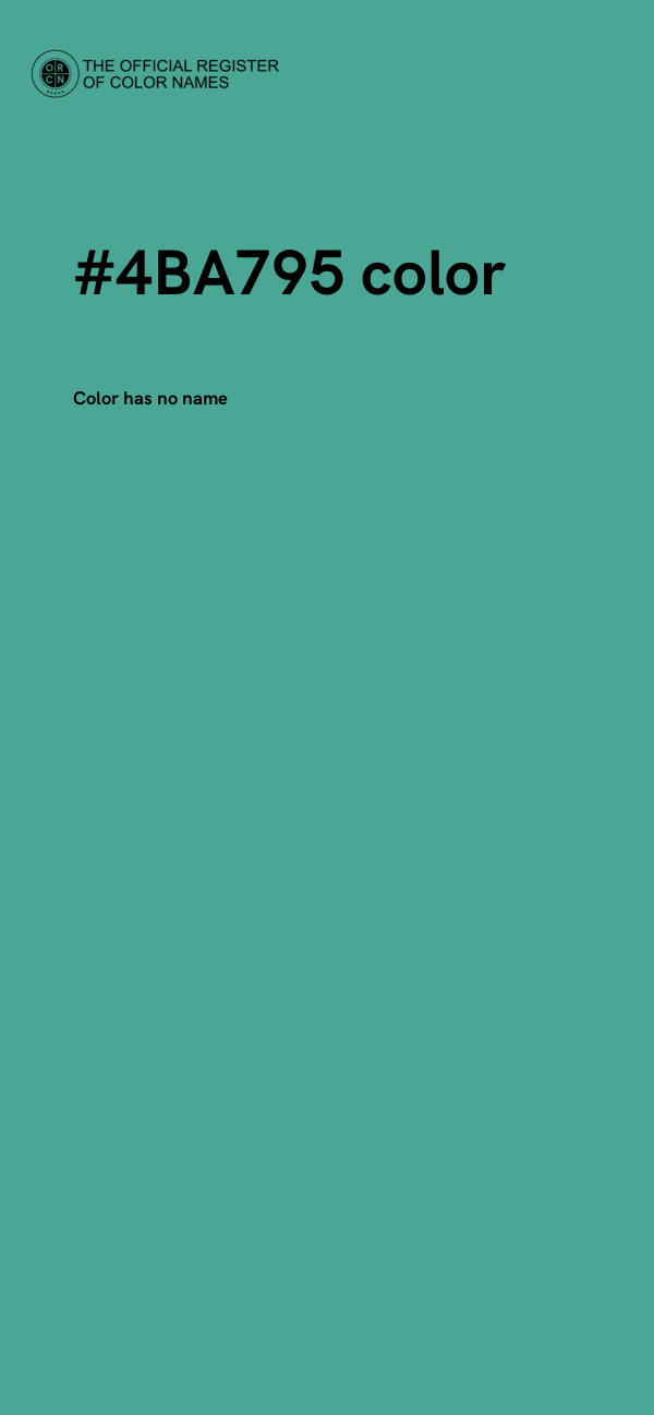 #4BA795 color image
