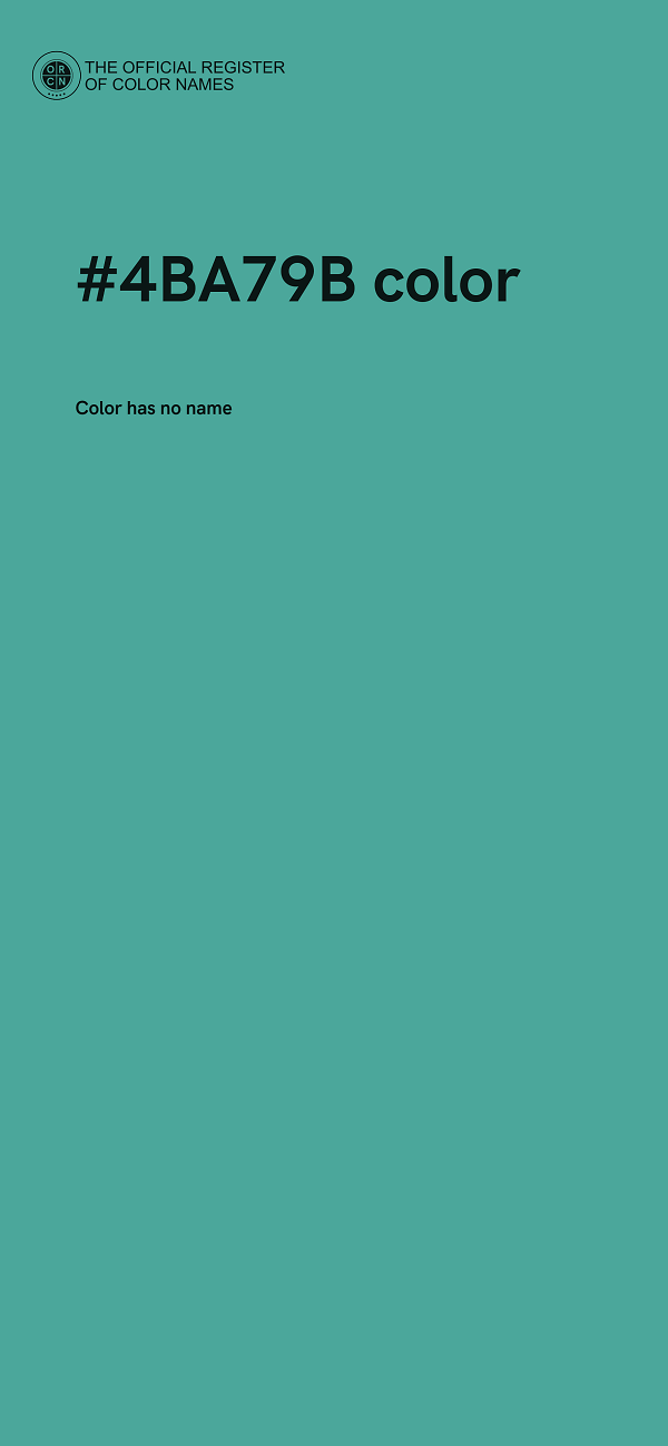 #4BA79B color image