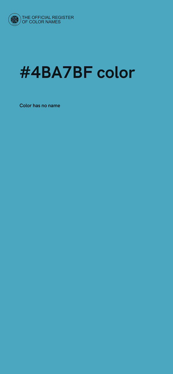 #4BA7BF color image