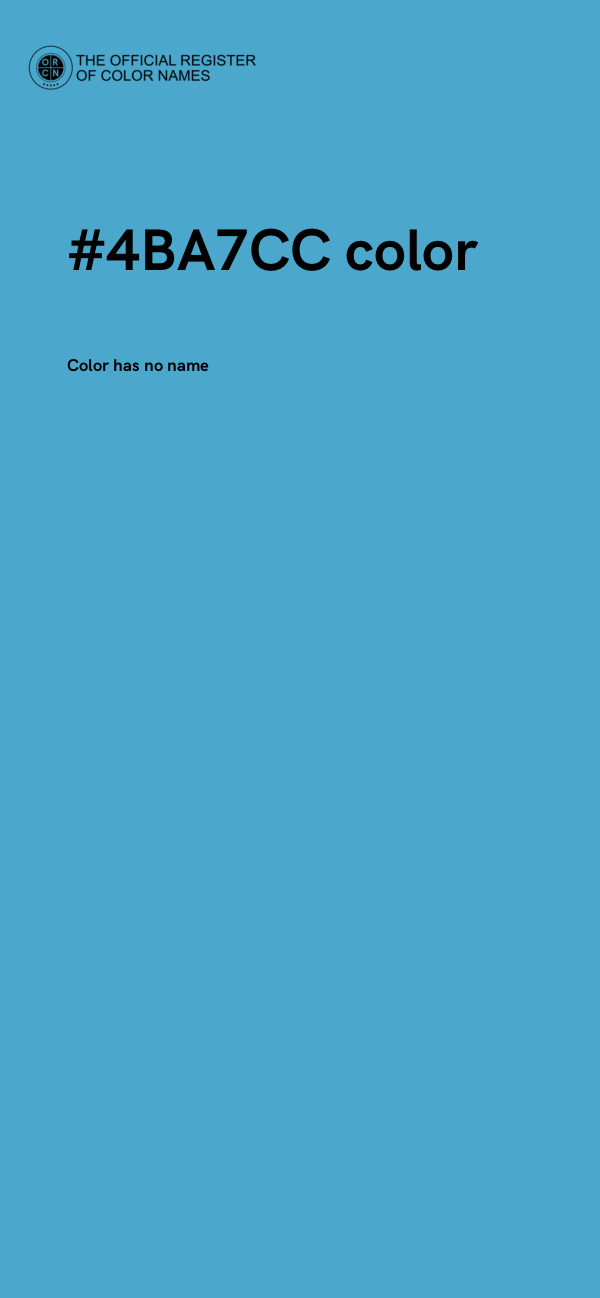 #4BA7CC color image