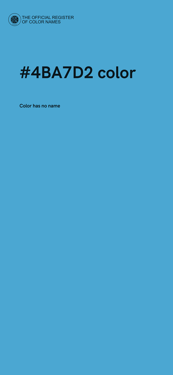 #4BA7D2 color image
