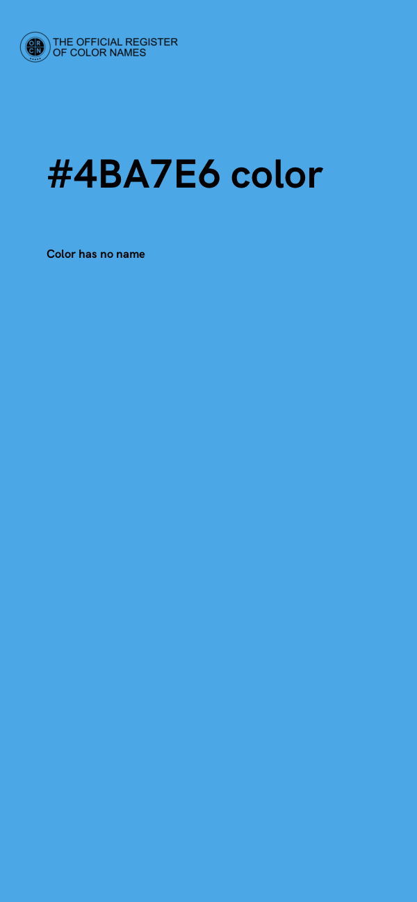 #4BA7E6 color image