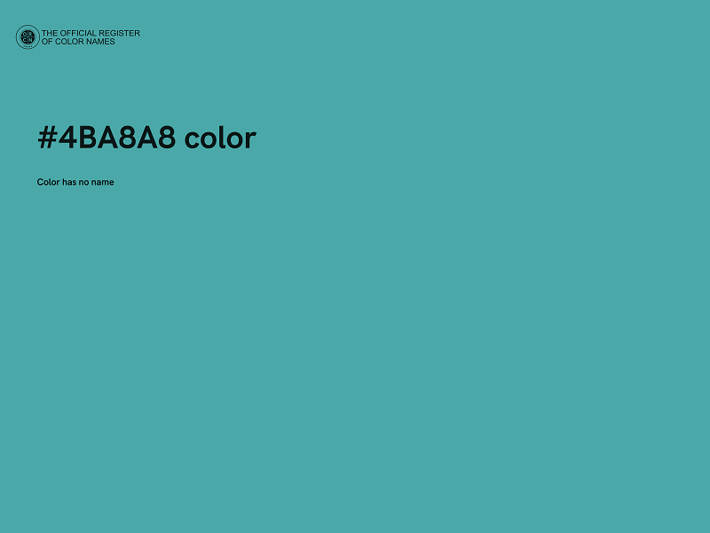 #4BA8A8 color image