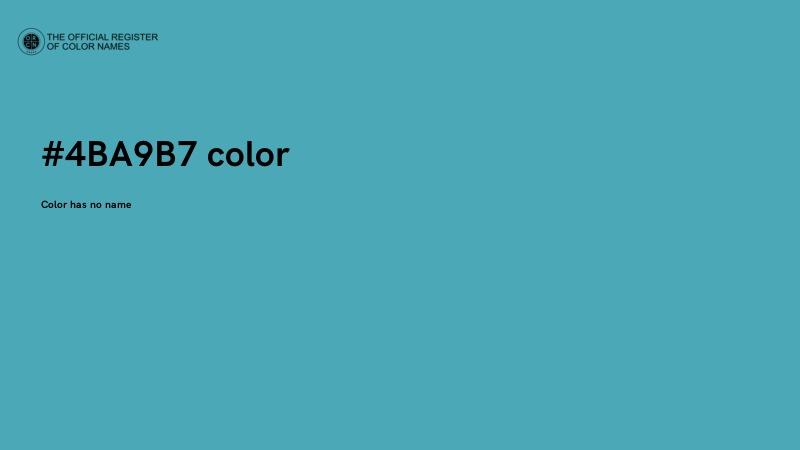 #4BA9B7 color image