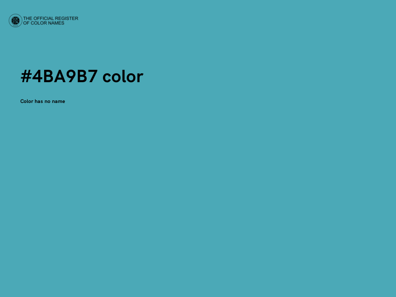 #4BA9B7 color image