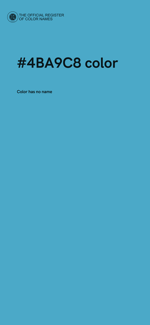 #4BA9C8 color image