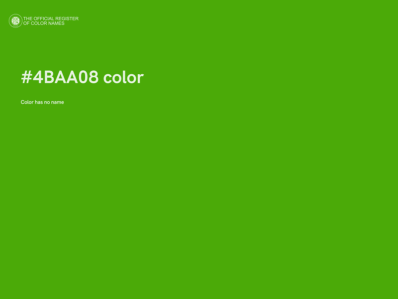 #4BAA08 color image