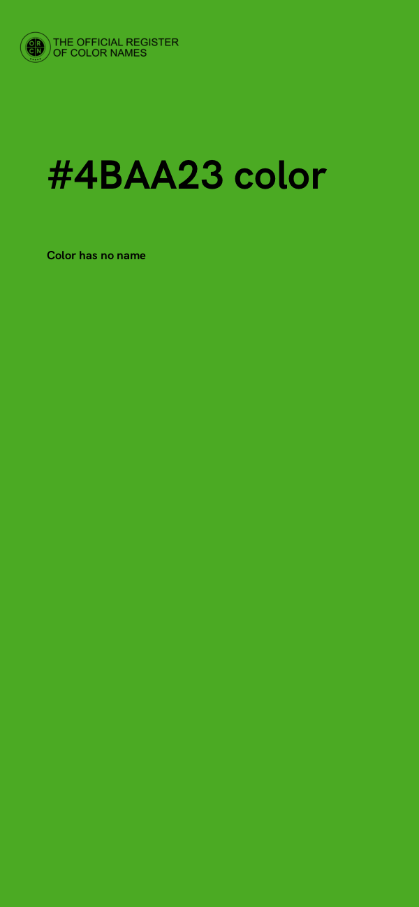 #4BAA23 color image