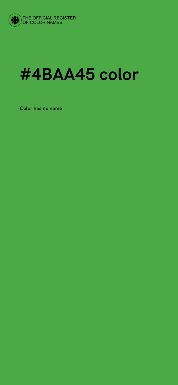 #4BAA45 color image