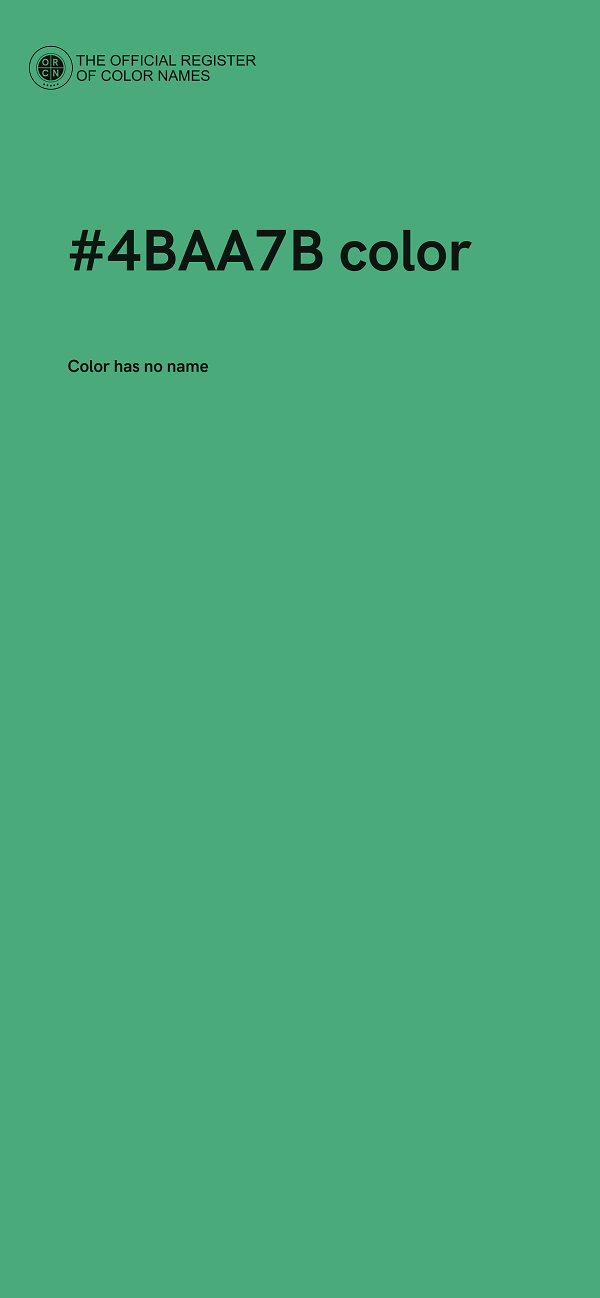 #4BAA7B color image
