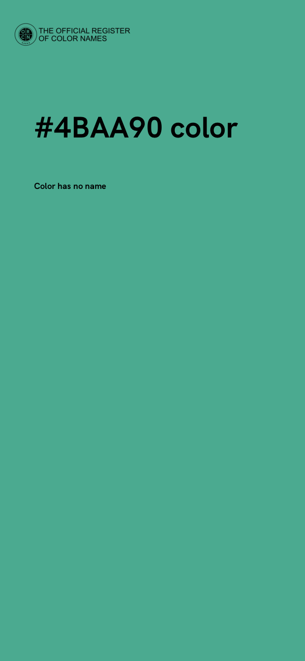 #4BAA90 color image