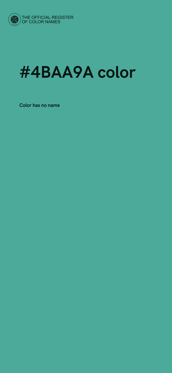#4BAA9A color image