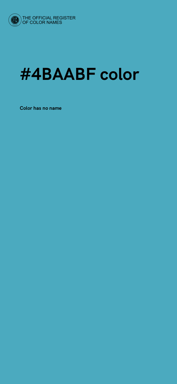 #4BAABF color image