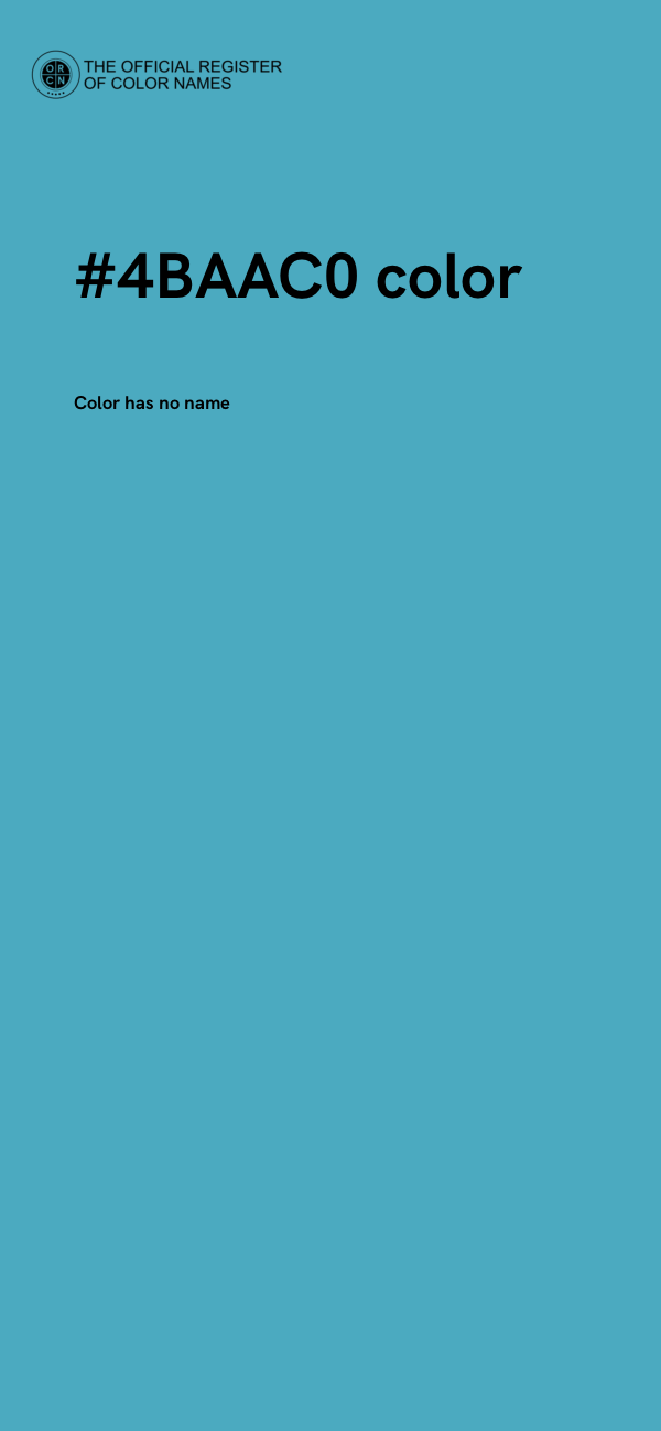 #4BAAC0 color image