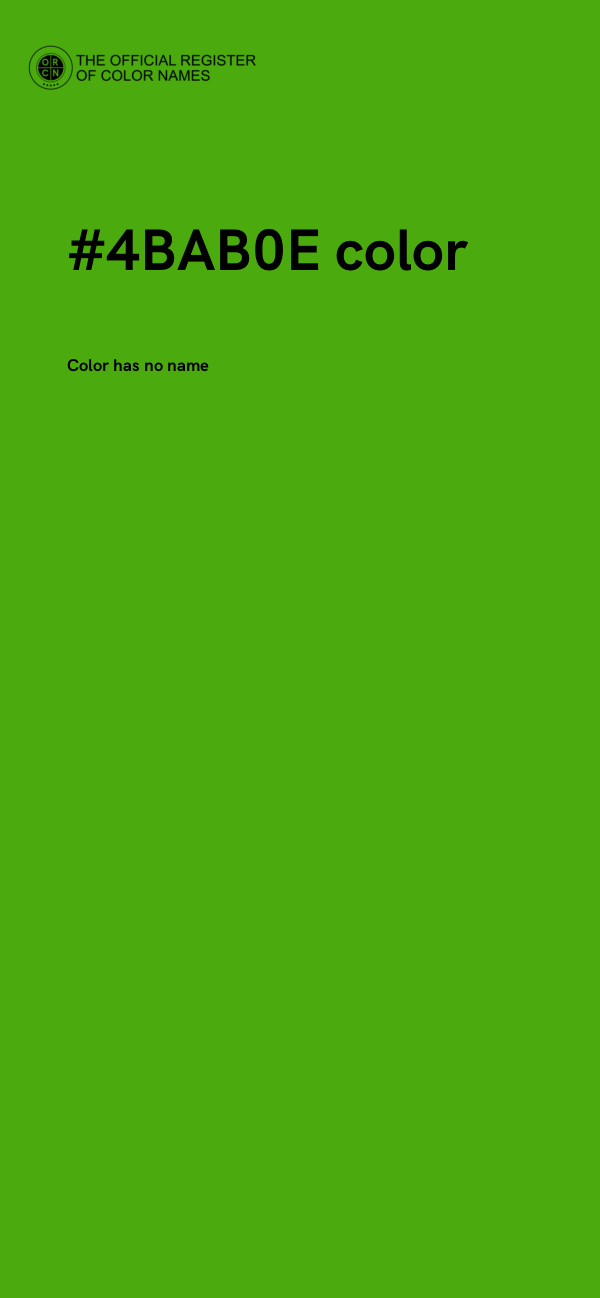 #4BAB0E color image