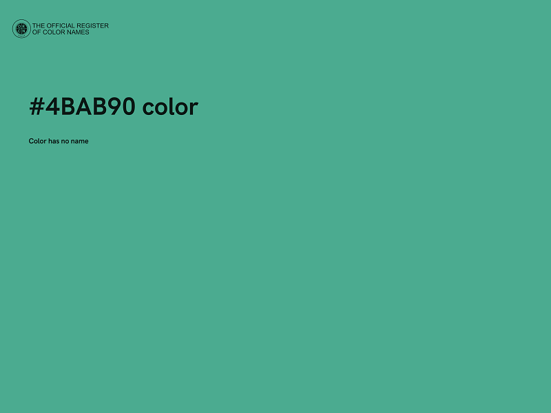 #4BAB90 color image