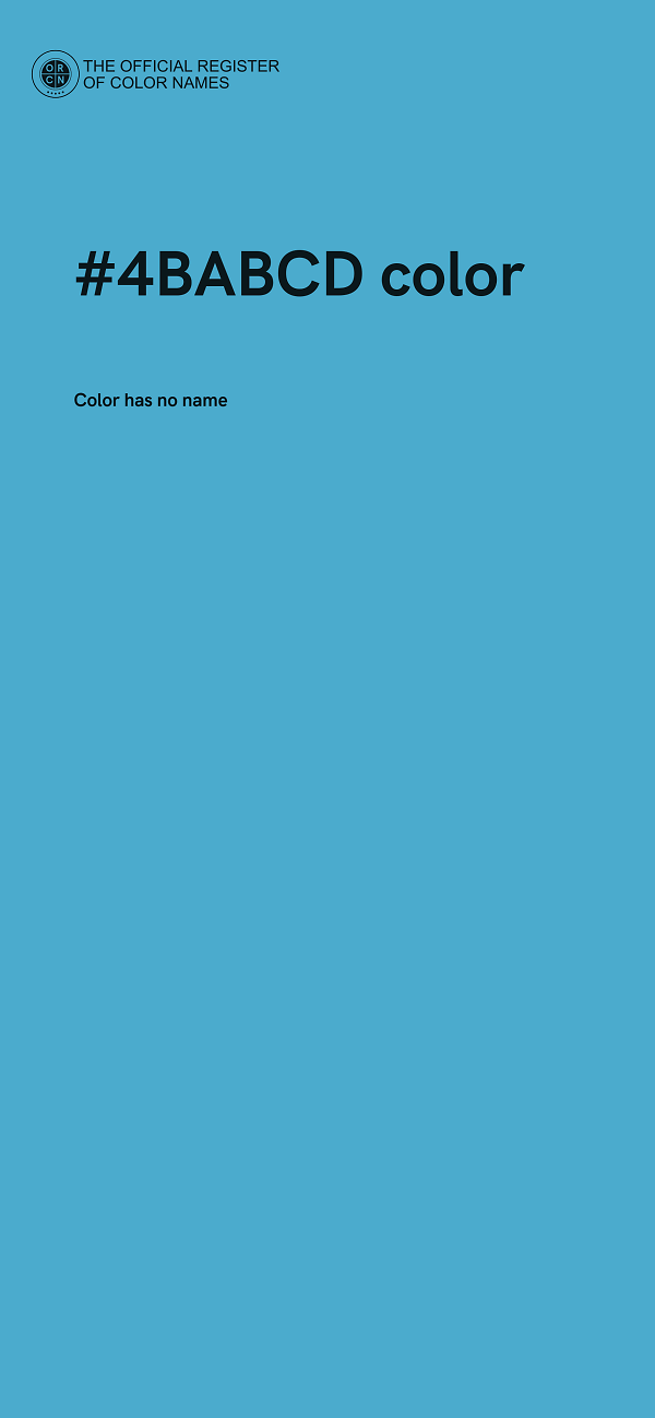 #4BABCD color image