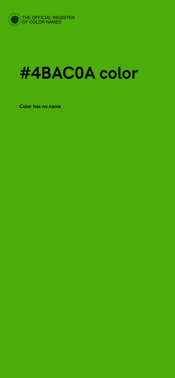 #4BAC0A color image