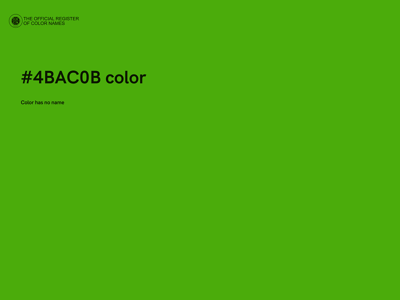 #4BAC0B color image