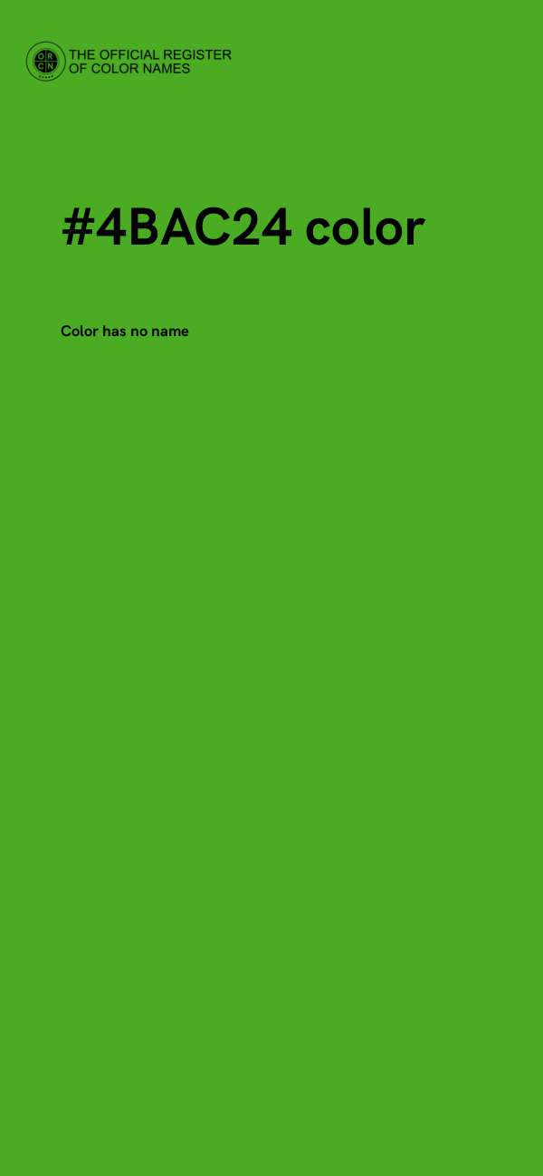 #4BAC24 color image