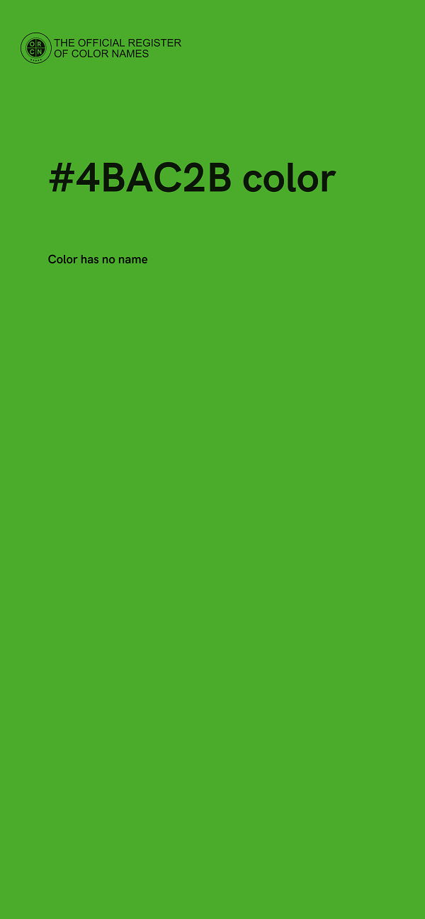 #4BAC2B color image