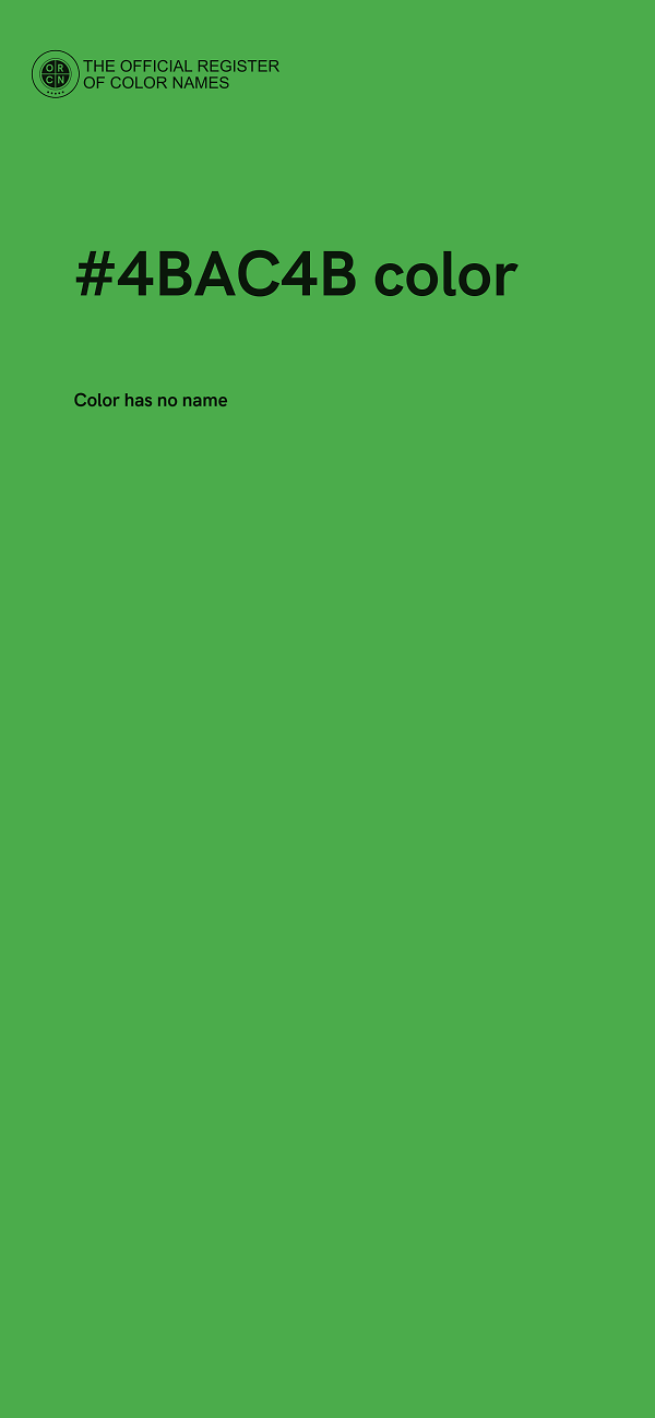 #4BAC4B color image