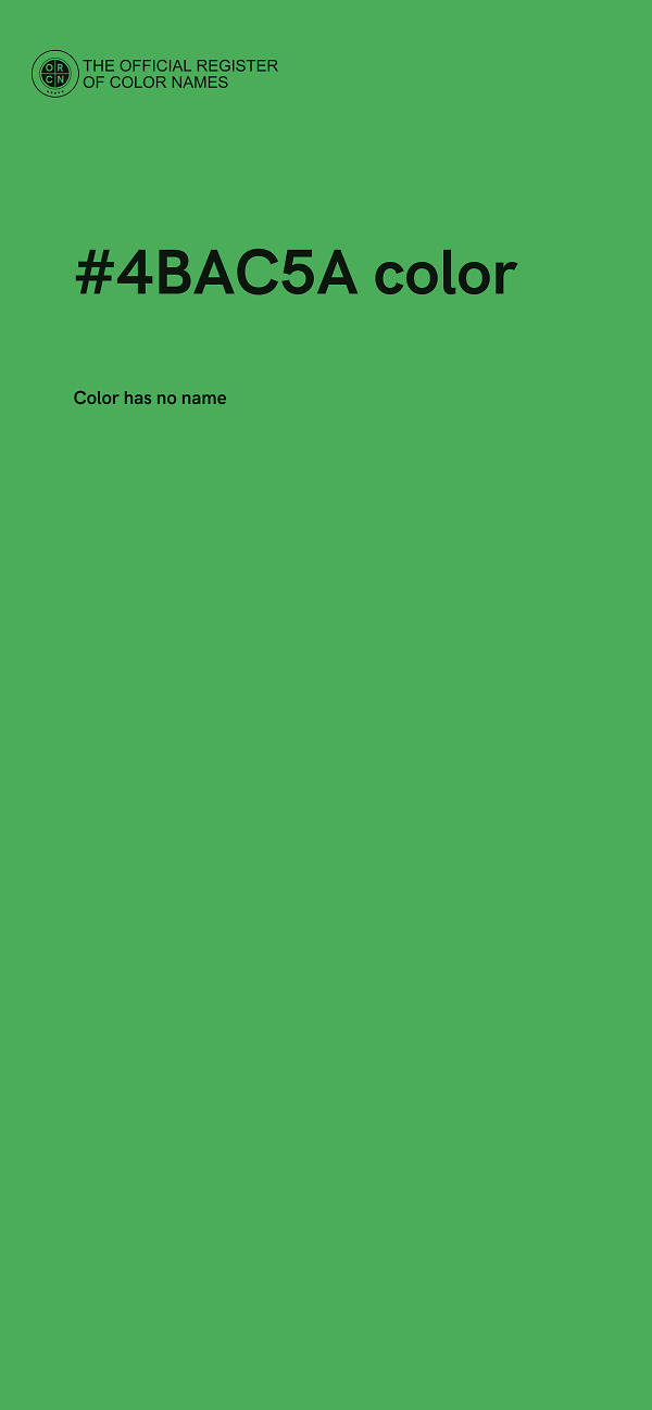#4BAC5A color image