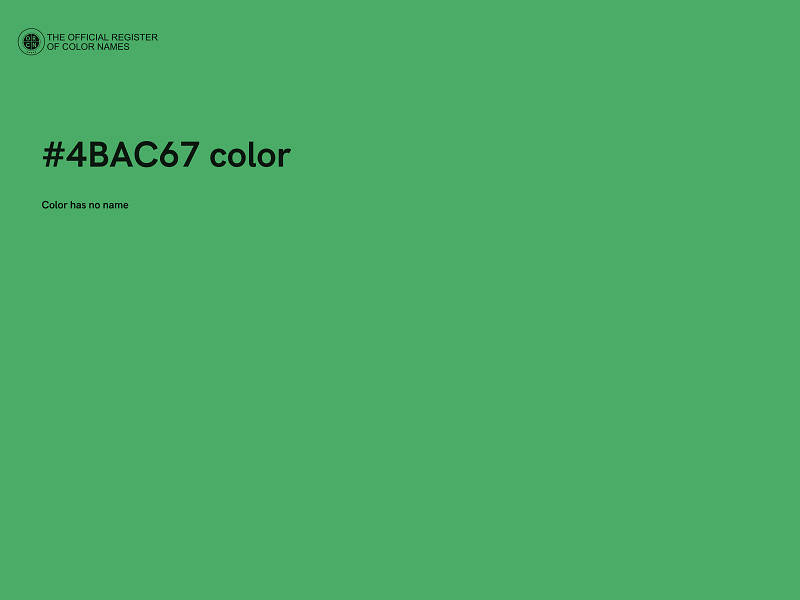 #4BAC67 color image