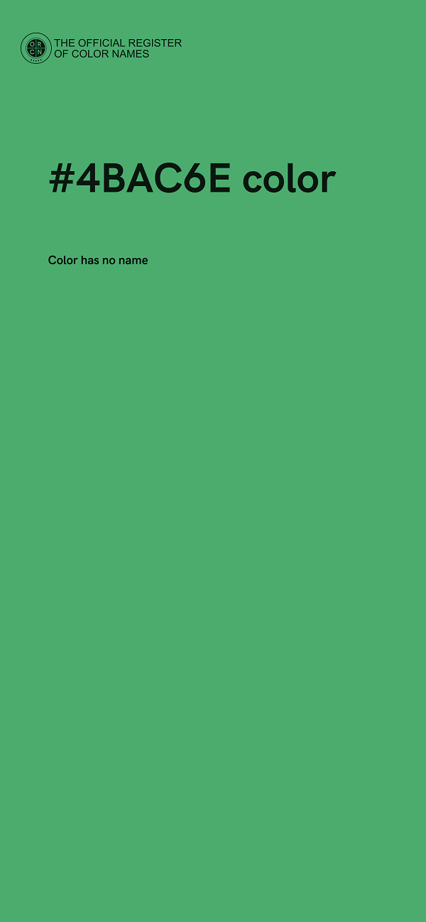 #4BAC6E color image