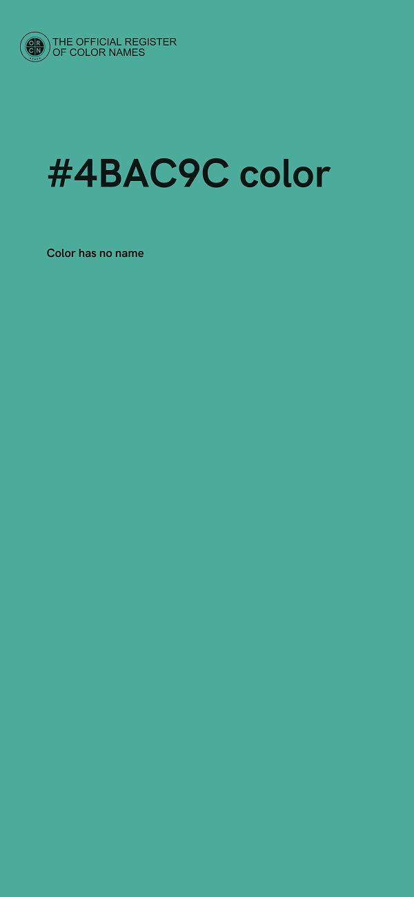 #4BAC9C color image