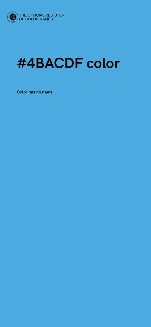 #4BACDF color image