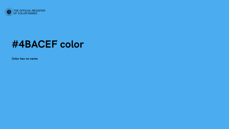 #4BACEF color image