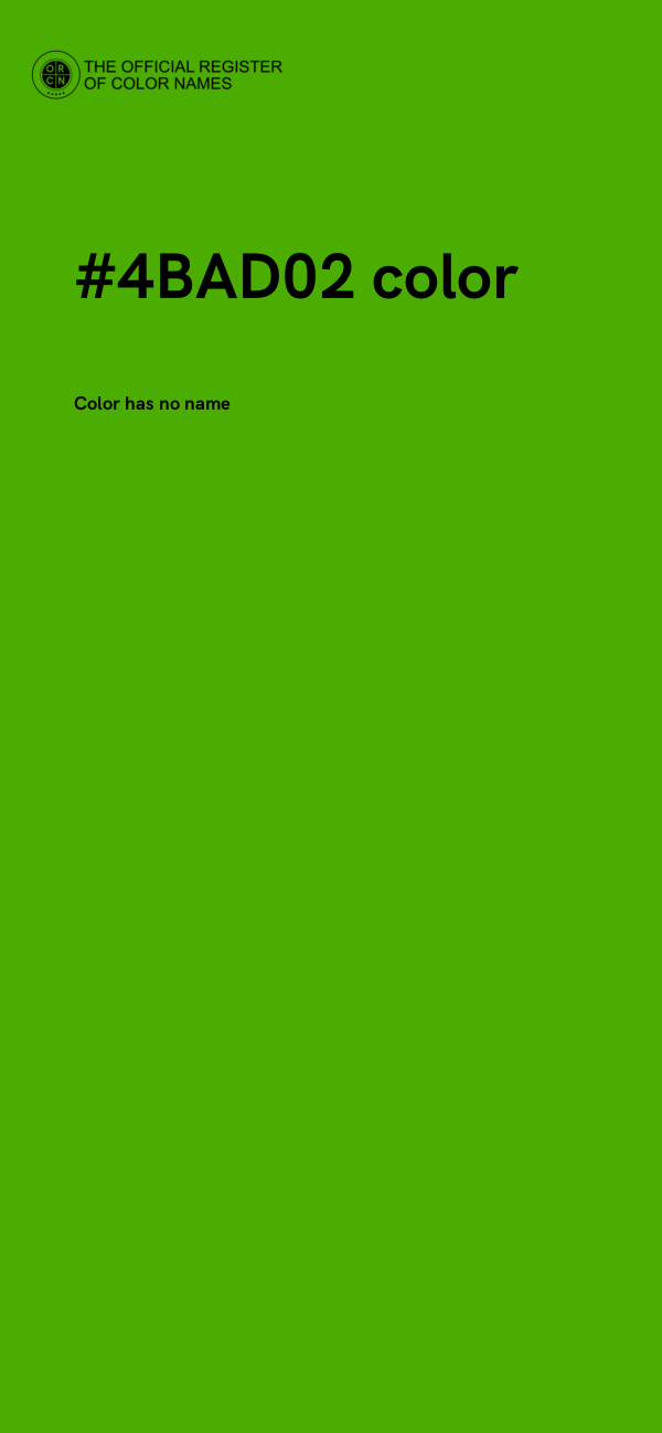 #4BAD02 color image