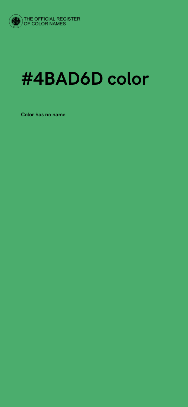 #4BAD6D color image